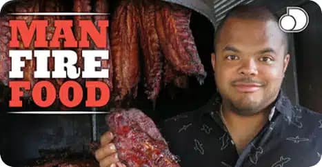 Man Fire Food